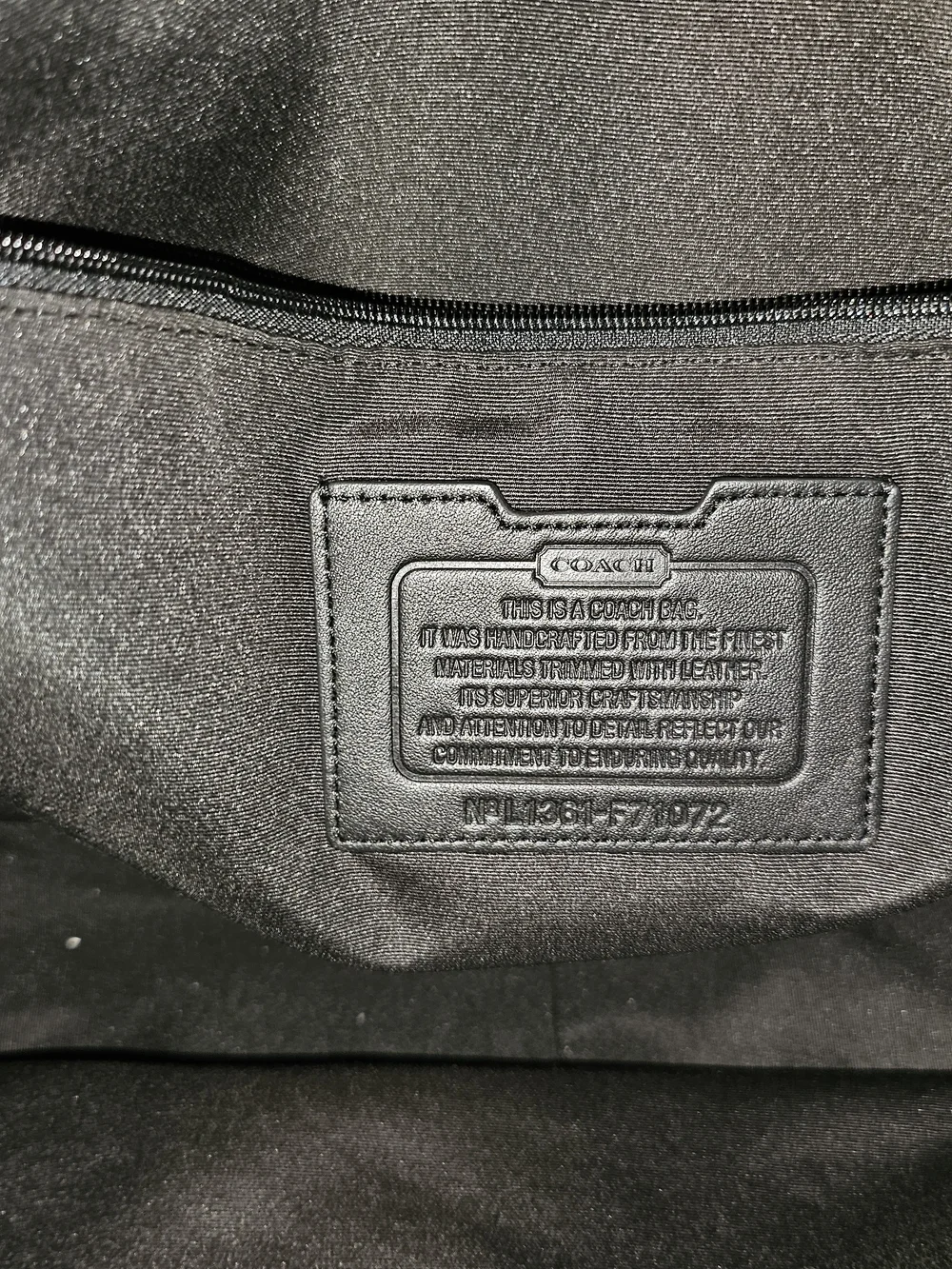 Coach Men's Grey Plaid Tote Bag! NWT!